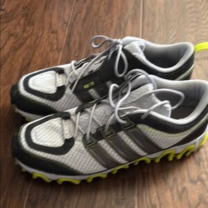 adidas Men's Athletic Shoes - White, Black, Neon Yellow